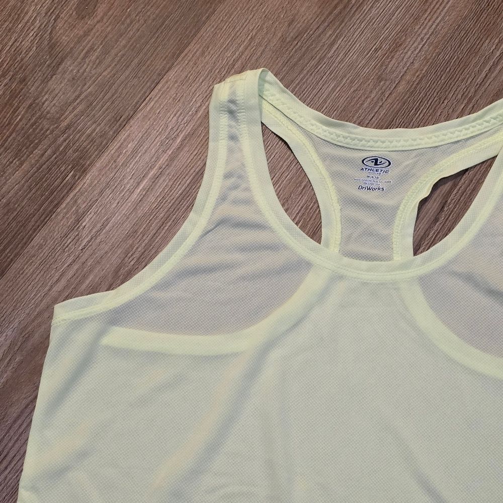 Nwt Neon Yellow Racerback Athletic Sleeveless Top Medium — image 7 of 8